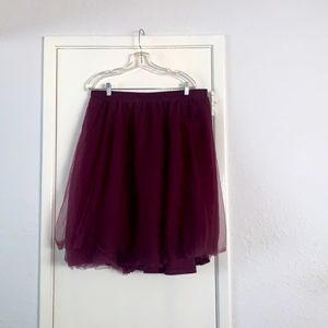 Plus Size Tulle Skirt